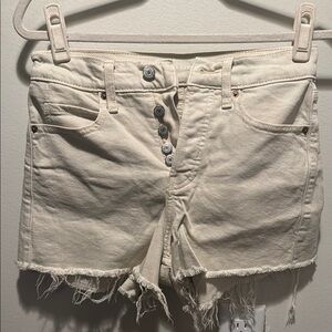 Old Navy Cream Jean Shorts